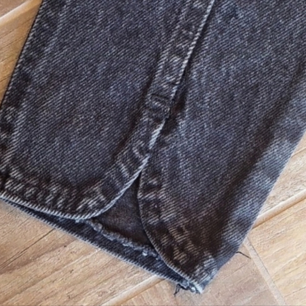 Girl's 12/14 Vintage Chic Kids Perfectly Faded Black Denim High Rise Jeans - Picture 6 of 12